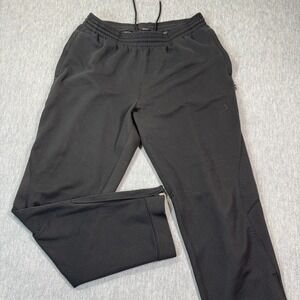 JORDAN Pants Men L Black Jumpman Basketball Activewear Fleece Sweatpants Casual